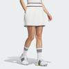 Adidas Primeknit Pleated Skirt Color Block Golf Comfortable Knitted Casual Skirt Women Skirts White IN6590
