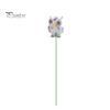 Easy-assembly Garden Stakes Owl Ornaments, Metal Rod Resin Sculpture for Succulents Potted Plants, Micro Weatherproof Decorations Landscape
