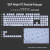 Teclas para teclado mecánico Lofree PC 75/98: juego de teclas negras totalmente transparentes