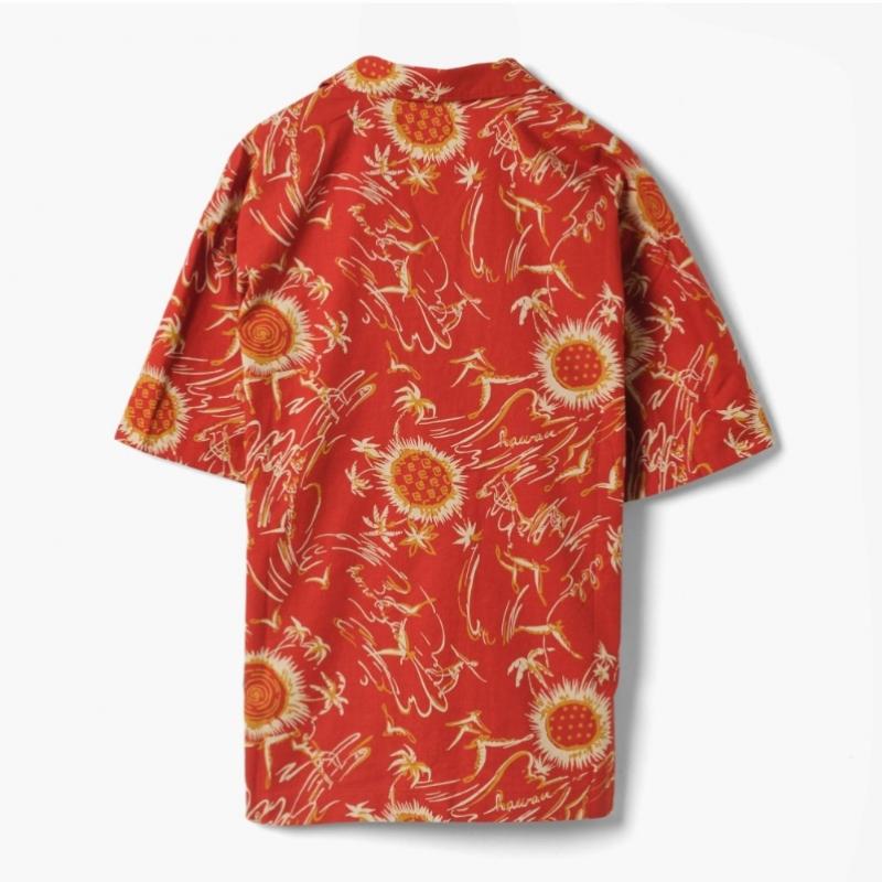 Presidents Shirt Reef Maui Print Rust Pif1m40000a49