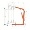 Hoular European Single Girder Crane LH-D10 - Mobile Folding Single Arm Crane for Lifting and Pallet Handling
