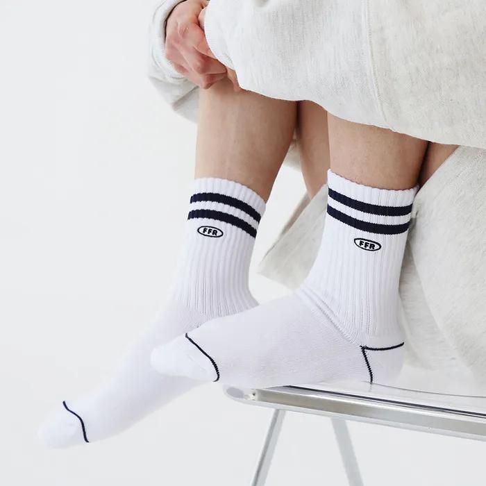 3-Pack Select Line Sports Cushion Embroidered Socks Set 4 Combinations (Blue, Red, Navy)