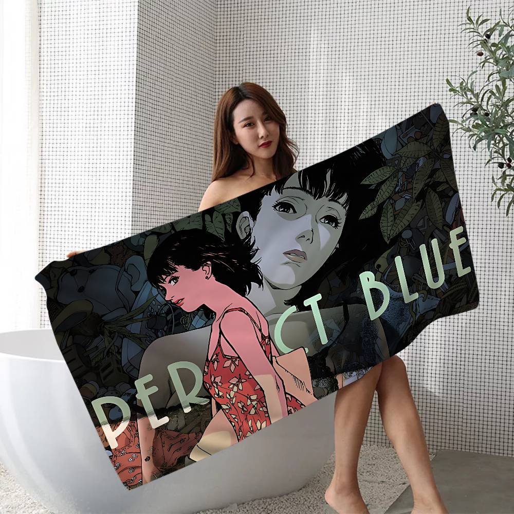 Horror Movie P-perfect B-blue Bath Towel Microfiber Soft Water Absorbing Breathable For Girl Kids Cartoon Beach Towel