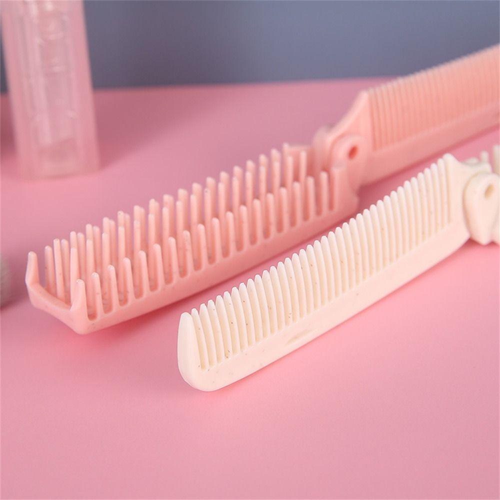 Massage Folding Comb Detangling Hair Brush Portable Foldable Hair Comb  Barber Accessories