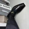 Fashion Size 34-45 Chunky Heel Women Wedges Pointed Toe Ankle Boots British Woman Footwear Female Shoes Wedge Boots New Evening Shoes
