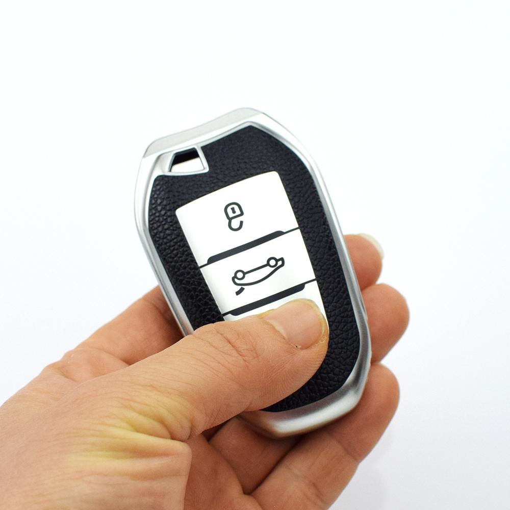 TPU Leder Schale Schlüsselanhänger Auto Schlüsselhülle Abdeckung für Peugeot 308 408 508 2008 3008 4008 5008 Citroen C4 C4L C6 C3-XR Picasso DS3 DS4 DS5