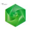 Fractal Fidget Hexagon Geometric Design Visual Illusion Fingertip Toy Portable Anxiety Relief Sensory Toy for Home Office