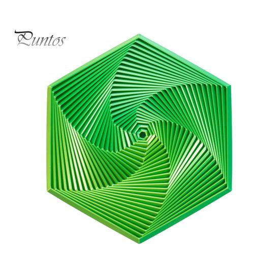 Fractal Fidget Hexagon Geometric Design Visual Illusion Fingertip Toy Portable Anxiety Relief Sensory Toy for Home Office
