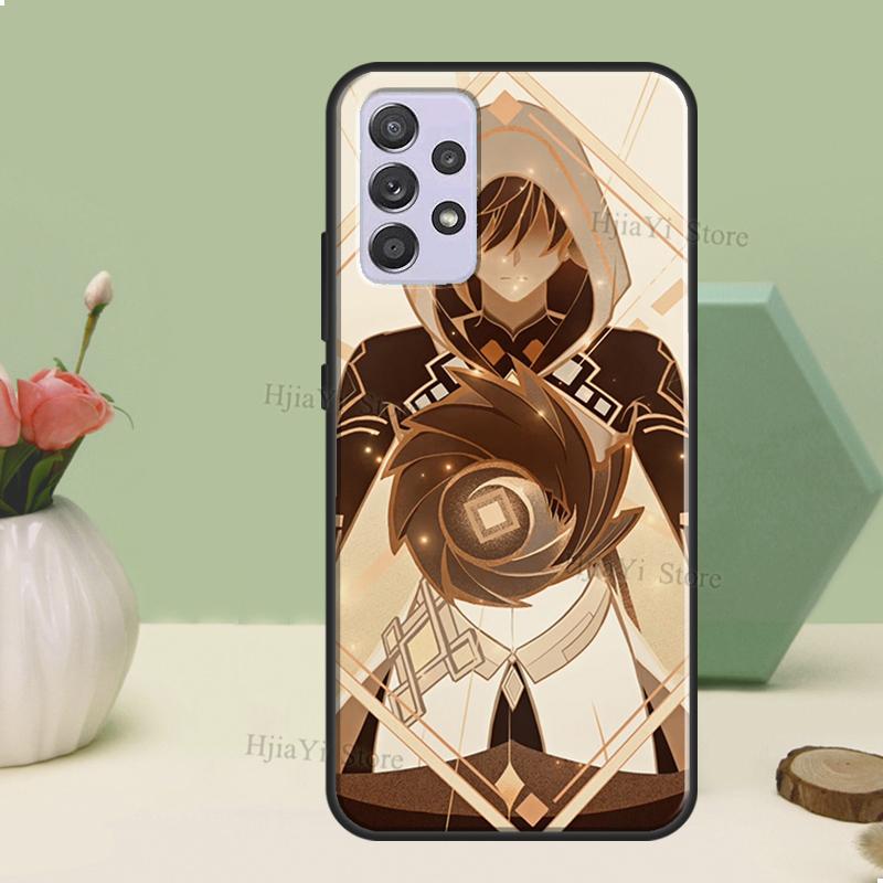

чехол zhongli genshin impact для Samsung A54 A34 A24 A14 A51 A71 A12 A22 A32 A52 A72 A73 A33 A53 A13 Задняя крышка Samsung A22 4G