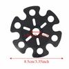 8Pcs Rubber Trekking Pole Replacement Accessory Black Walking Hiking Stick Accessory  Hiking