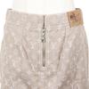 LOUIS VUITTON Monogram denim skirt tight Brown cotton/polyester Women Used
