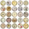 50 Retro Clock Stickers: Creative Graffiti for Journaling, Phone, or Water Bottle Decoration - Waterproof Material