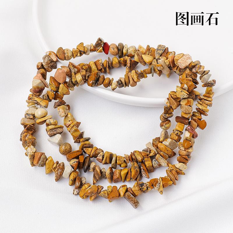 Naturweißes Pulver, gelber Amethyst-Bruchstein, Halbfertigprodukt, DIY, Farbige Kristallsteine, lose Perlen, Schmuckzubehör