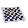 Schachset 35mm Weiches Schachbrett Tragbar Standardgröße Internationales Schachbrettspiel für Zuhause