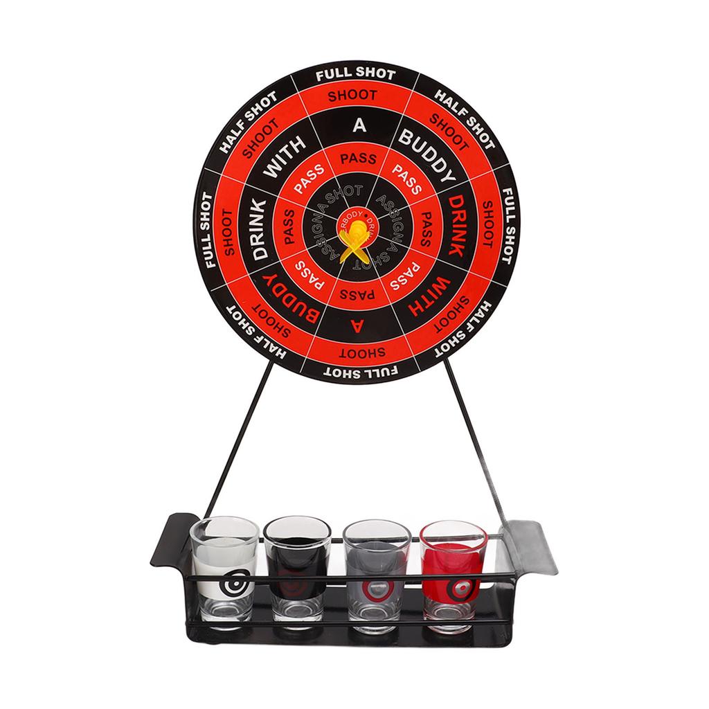 Mini Trink-Dart-Shot-Set Magnetisches Trinkspiel Dart-Weinglas mit Glasbechern Großer Dart