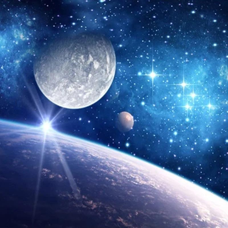 3d Wallpaper Beautiful Universe Space Starry Sky Mural Living Room Kid's Bedroom 3d Wall Mural