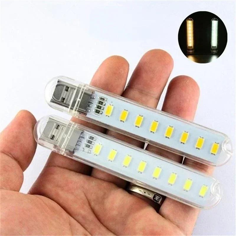 Mini USB LED Night Light 8LEDs 24LEDs Book Lamp Extension Pole Plug Adapter Reading Light For Notebook Power Bank Laptop DC 5V