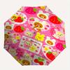 Rilakkuma,Strawberry Automatic Folding Umbrella Simple 8 Rib Design, Bright Cartoon Pattern, Durable Iron Frame, Suitable For Travel, Outdoo