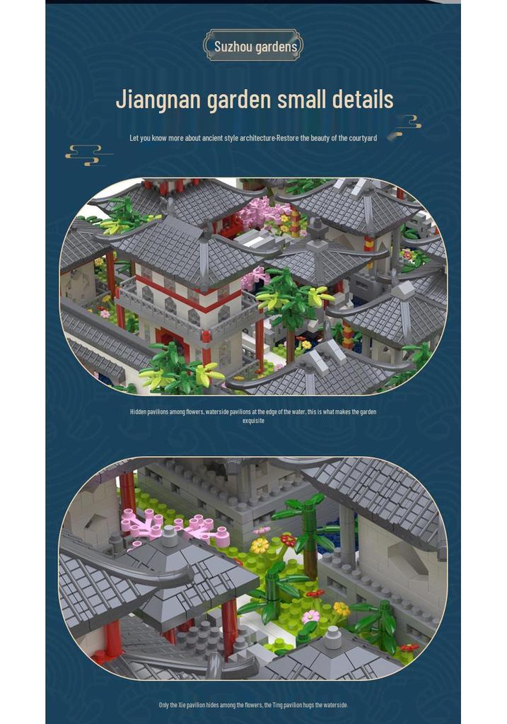Chinese Architecture Micro Blocks: Lego-Compatible Educational Toy