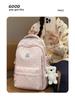 Polka Dot Backpack for Students: Large Capacity, Casual, for School & Outings