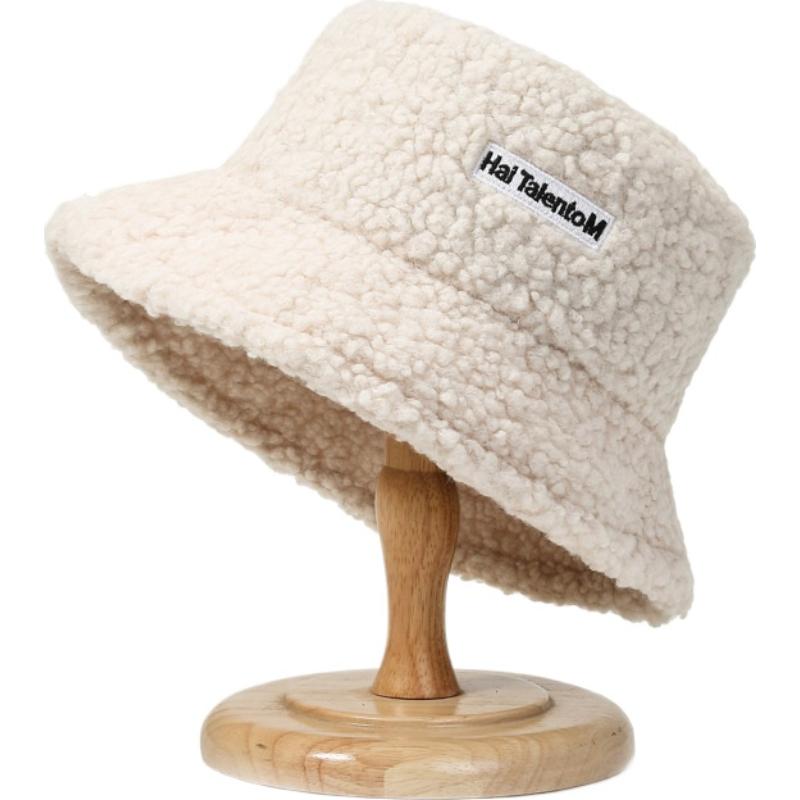 Winter Warm Fleece Bucket Hat for Men Women Cold Resistant Fisherman Cap Outdoor Cold Resistant Panama Fisherman Cap Casual Cap