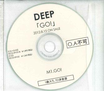 

CD DEEP - Go! NONE NONE 2012 Japan Japanese Pop/Rock Used