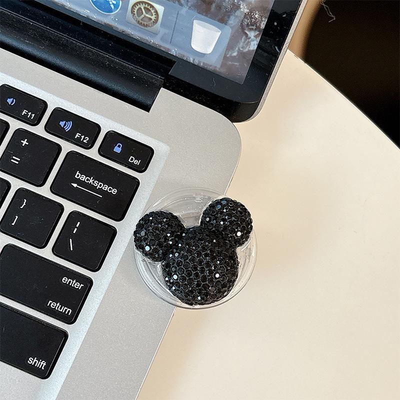 Mickey Mouse Rhinestone Magnetic Phone Stand & Finger Ring