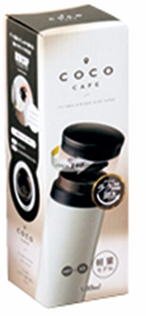 Kakusee cococafe Vacuum Double-Layered Mug, 500ml, White, Lightweight Model