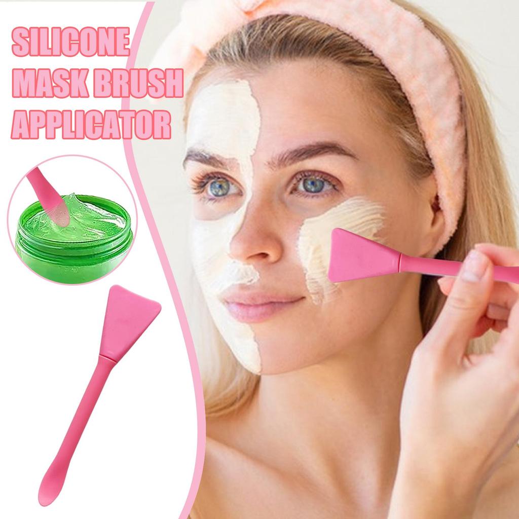 13.5x3.2cm Double Head Face Mask Brush Skincare Spatula Reusable Clay Mask Applicator Multifunctional Facial Beauty Tool
