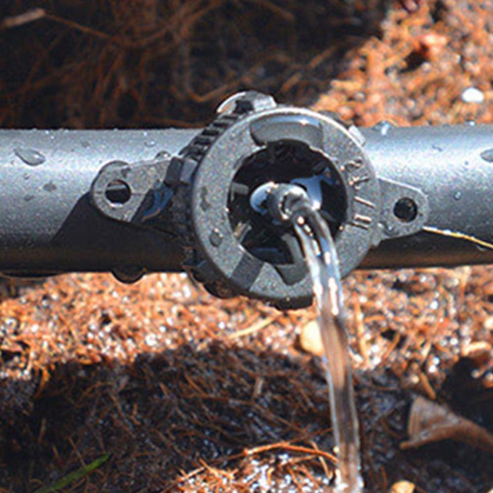 100pcs Pressure Compensating Drip Emitters for Garden Irrigation 2L 4L 8L Micro Connectors for Efficient Watering