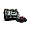 Crocs Crush Clog EVA Old Money LQ Line Graffiti Niedlicher Anhänger Puffy Geschenkbox Lochschuhe Unisex Schwarz