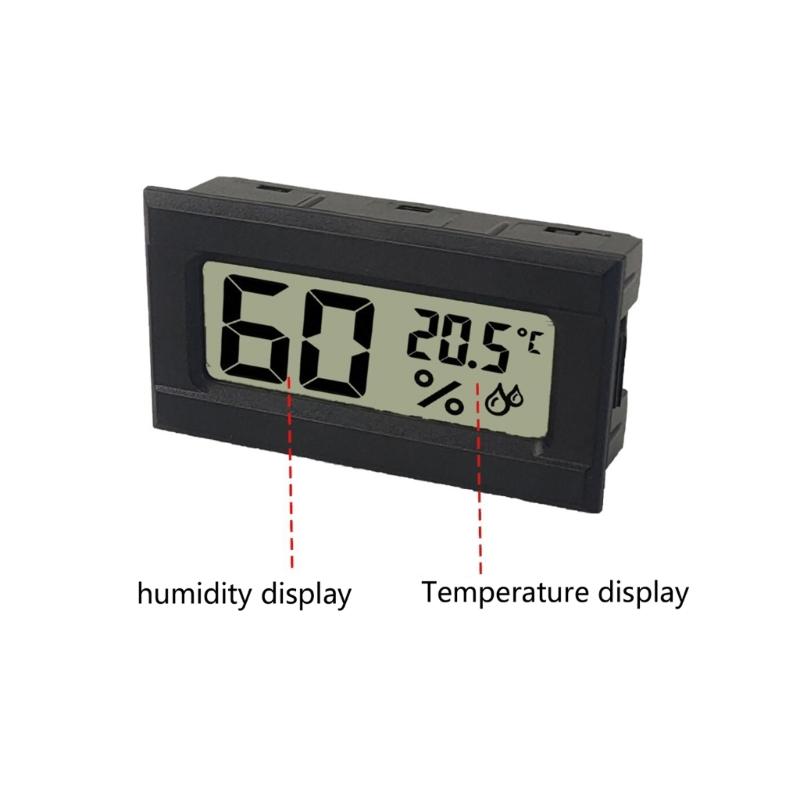 Indoor Digital Thermometers Hygrometer Temperature Gauge For Home Office Car With Memory Function And Easy Mounted Design
