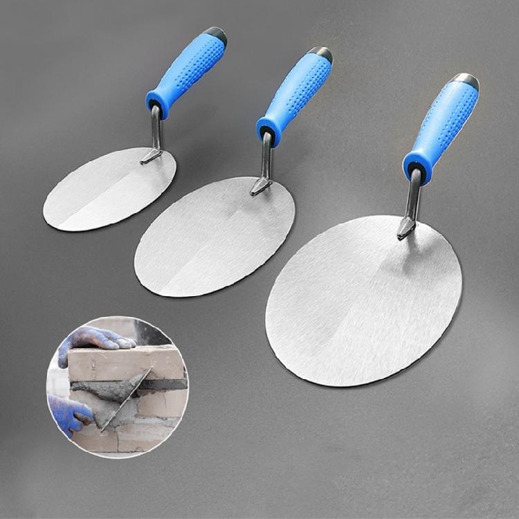 3pcs Stainless Steel Trowel Kit Suitable for Bricklaying and Plastering with Comfortable Grip Handle Wall Floor Leveling