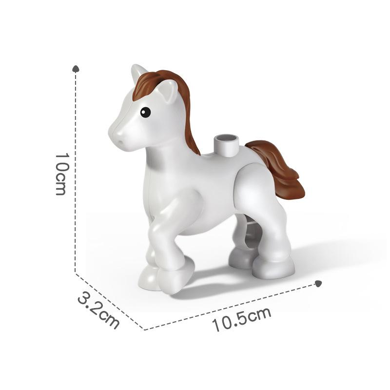 Large Animal Building Blocks for Children's Educational Play - Dolphin Set with Loose Parts