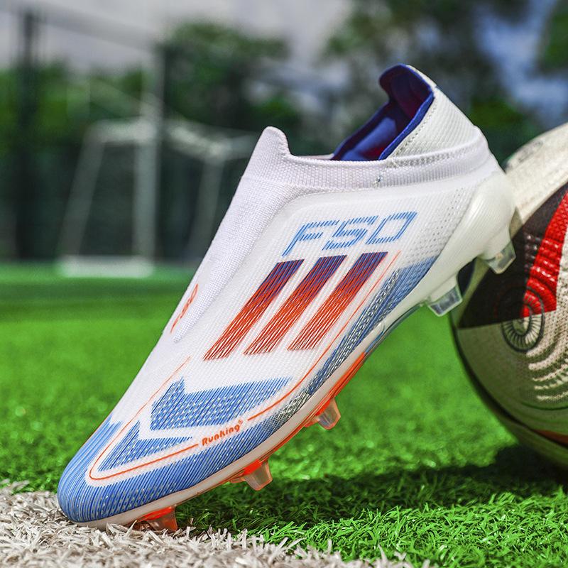 Neue Low-Top Fußballschuhe für Herren und Damen, atmungsaktiv, mit langen Stollen, gebrochenen Stollen, für Kunstrasen-Training, Fußballschuhe