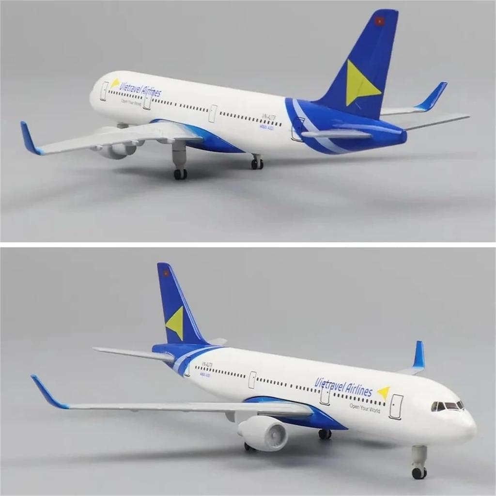 1/400 20CM Vietnam Airlines A321 Aircraft Model Die Cast Metal Aircraft Model Is Suitable for Model Collection and Display Alloy Metal