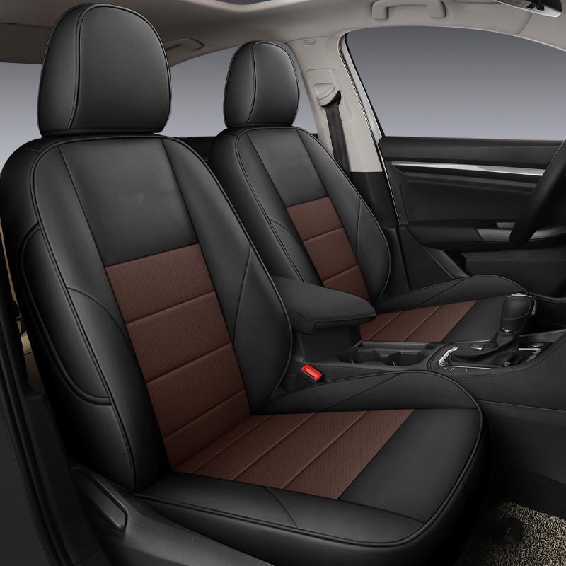 All-Season Leather Seat Cover for Volkswagen Tango - Universal Fit, Original Car Texture