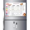 CLICKEDIN Smart Magnetic Weekly Meal Planner for Whole Week, Covers All Days with Shopping Planner with 2 Dry Erase Mark