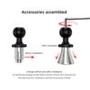 Motorcycle Bike Mount Black Fork Stem Base with 17mm 25mm Ball Head for GoPro insta360 Ball Mount Adapter Mobile Phone Holder Fuse Holders1