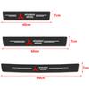 New Car Door Plate Carbon Fiber Threshold Protector Sticker Decals For Mitsubishi Outlander ASX Cross Pajero EVO Lancer L200 EX ZL0