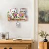 5D DIY Diamond Painting Art Hooks Dog Flower Cat Flower Dogs Wooden Hooks Diamond Painting Hook Rail for Home Office Decor
