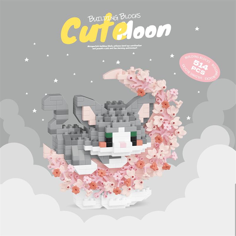 Bionic Eternal Flower Building Blocks: Sunflower and Rose Assembly Toy for Children