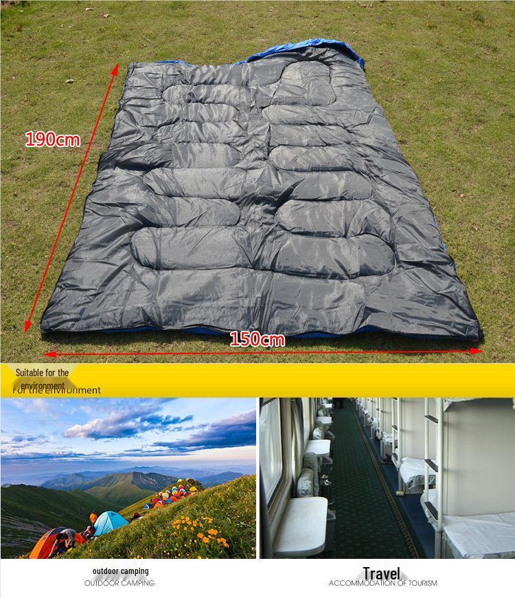 2026 Year of the Horse Thickened Warm Sleeping Bag for Outdoor Camping, Hiking, and Mountaineering - Autumn/Winter