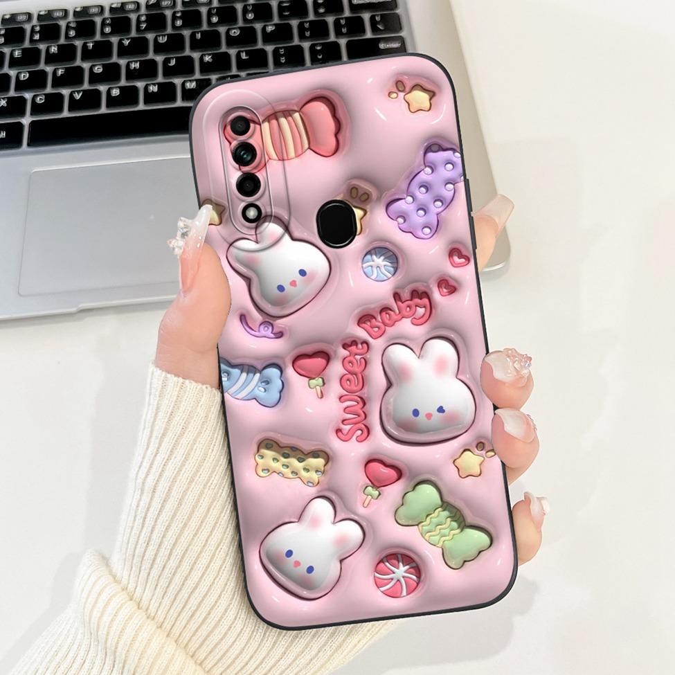 Casing For Oppo A31 2020 CPH2015 Case A8 PDBM00 Cute Cat Fashion Luxury Silicone Shockproof Phone Case For Oppo A8 Back Cover