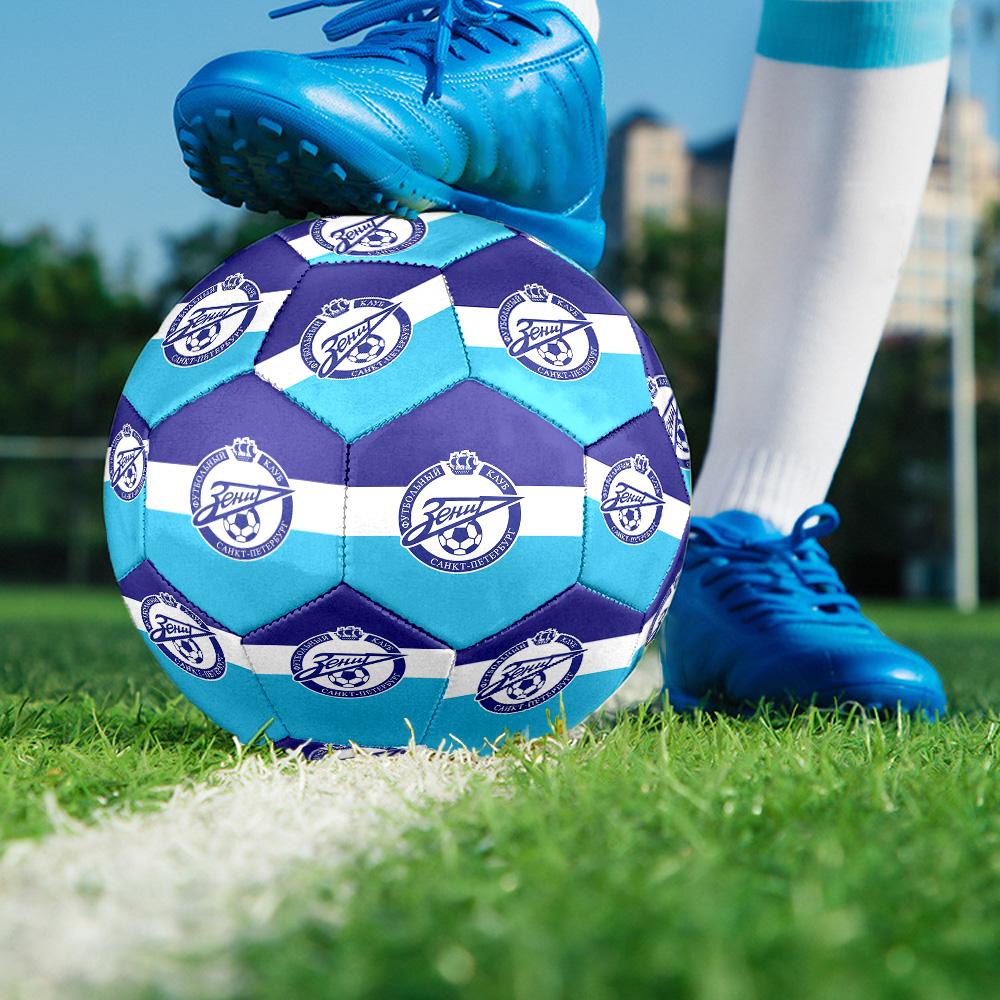 Zenit Saint Petersburg Indoor Soccer Ball Size 5 Colorful All Ages Machine Stitched PVC Competition Ready Durable High-Bounce