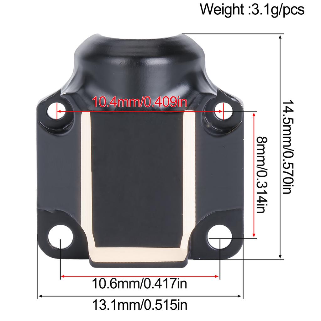 1/30 Axial SCX30  Brass Upgrade Set - Steering KnucklesCup Bridge Cover Rear Axle Counterweight for SCX30 Car Slot Racing Parts