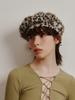Poejidam [Life Portrait] Fringe Leopard Beret In Brown