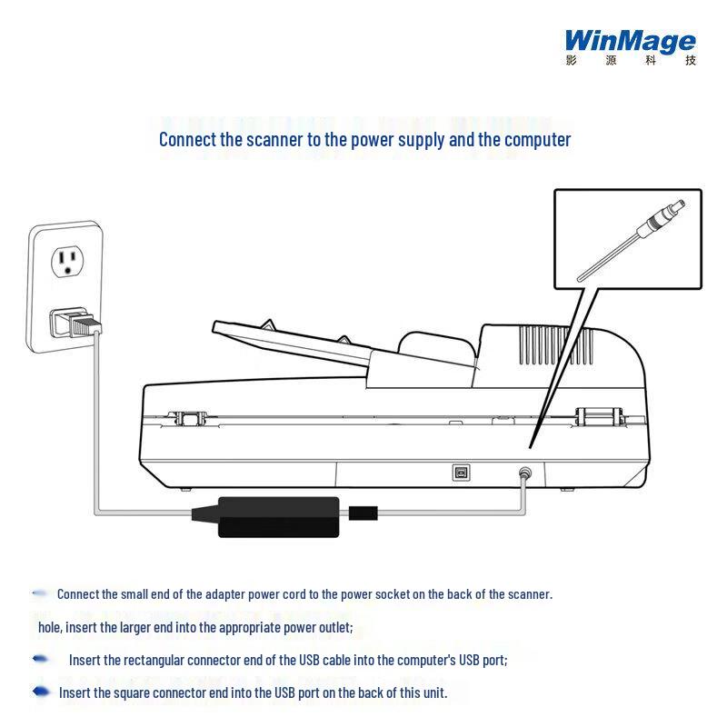 YINGYUAN X260A Color A3 Flatbed Scanner with Optional Feeder CN plug (adapter included)
