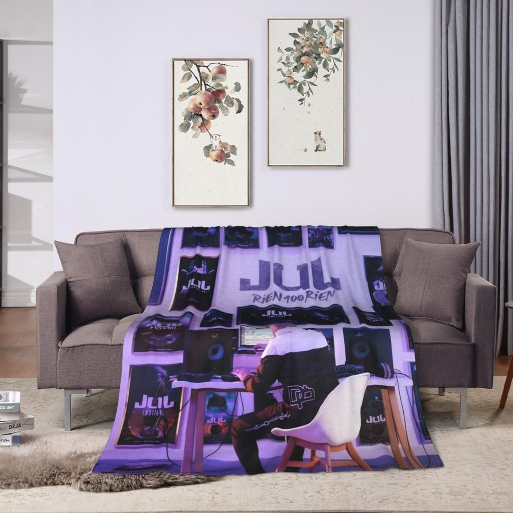 Soft Warm Blanket Travel Rapper Music JUL  Throw Blanket  Flannel Bedspread For Living Room Print Sofa Bed Cover