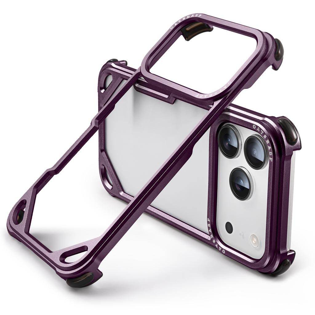 Oatsbasf Bumper Case for iPhone 18 Pro / 18 Pro Max, MagSafe Metal Frame, Air‑Cushion Shockproof Heat‑Dissipating Phone Shell